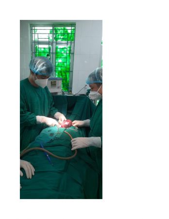 Bệnh viện đa khoa Nà Chì phẫu thuật thành công cắt bỏ u nag buồng chứng